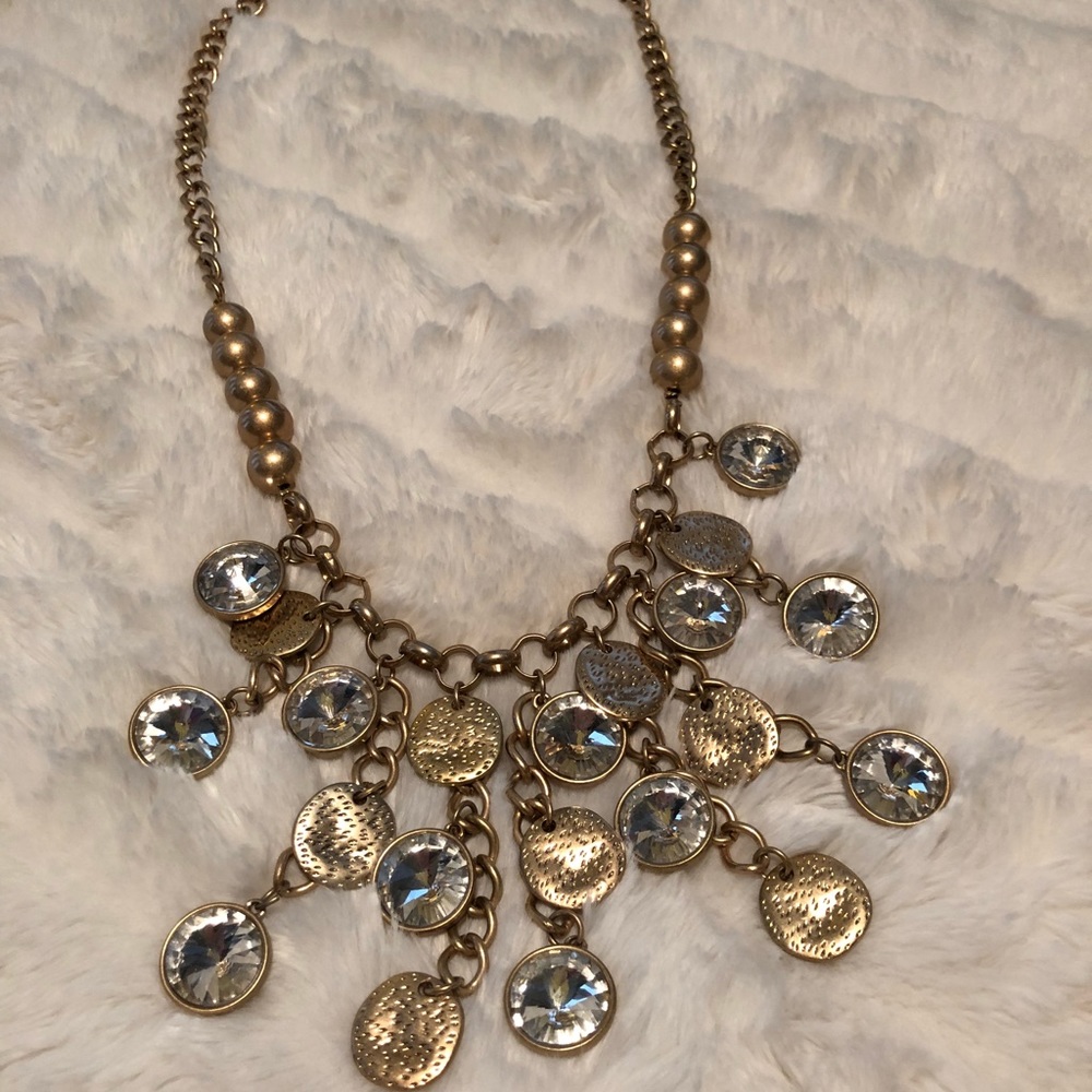 Gold Bib Necklace